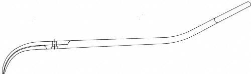 Méholló Bozemann f., erősen hajl., 220 mm